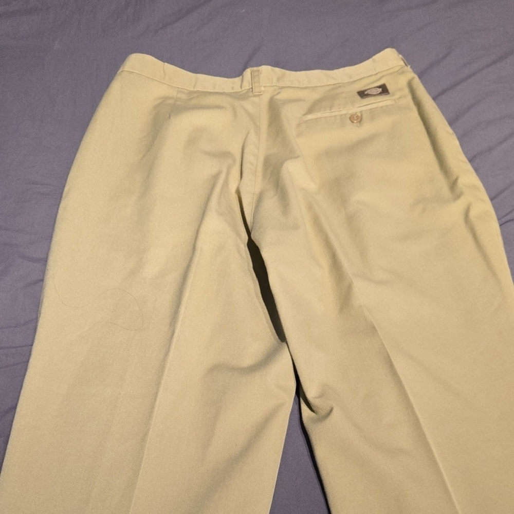Dickies Women's Straight Leg Pants in Light Yellow - Picture 13 of 13
